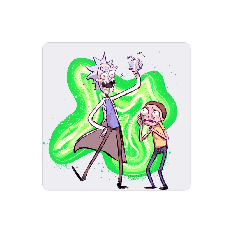 زیر لیوانی طرح ریک و مورتی مدل MC1198