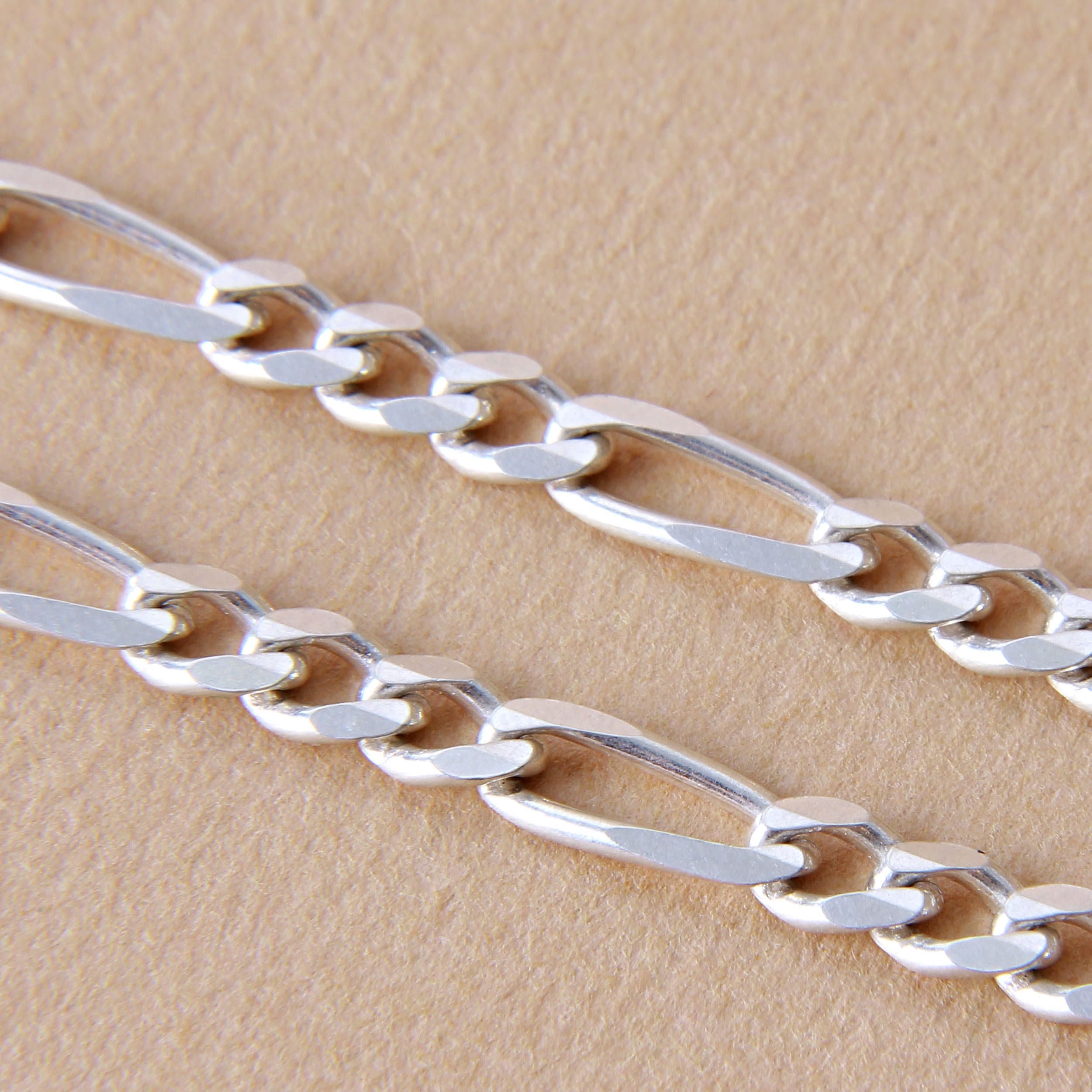 زنجیر نقره مردانه بازرگانی میلادی کد ZR_008