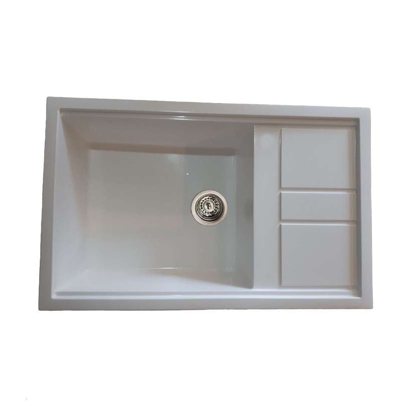 سینک ظرفشویی گرانیت توکار یک لگنه مدل MAK_w80