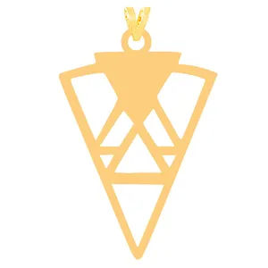 آویز گردنبند طلا 18 عیار زنانه الن نار مدل شکل هندسي 31595