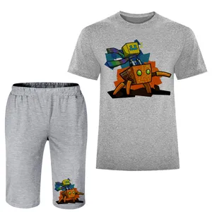 ست تی شرت و شلوارک مردانه مدل ماینکرفت A212