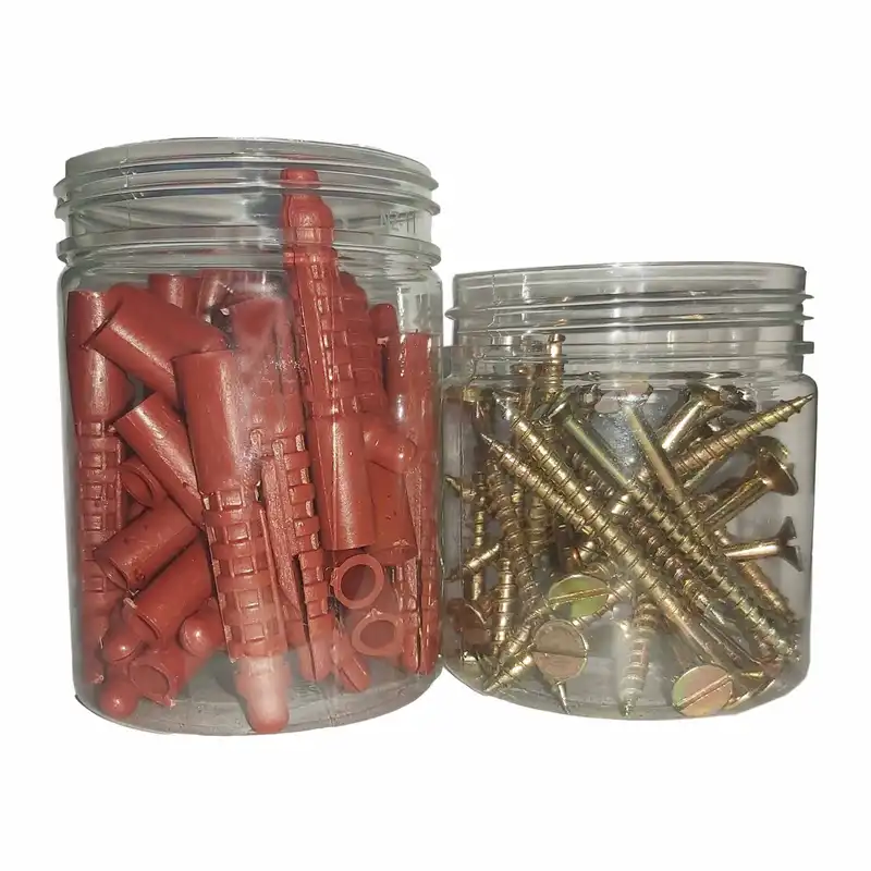 پیچ و رول پلاک مدل R7PC60 مجموعه 60 عددی