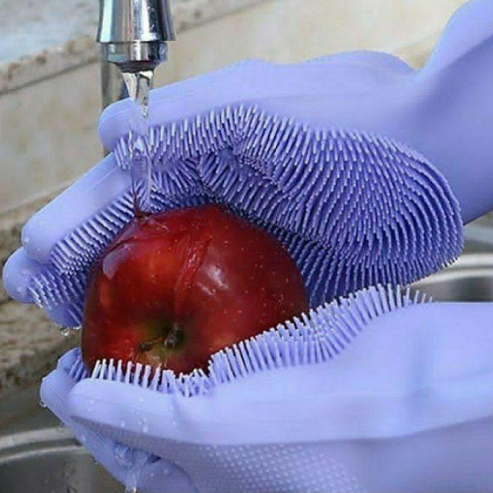 دستکش نظافت مدل میوه شور سیلیکونی