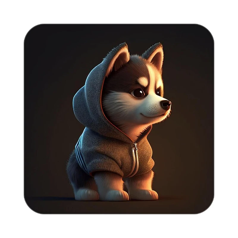 زیر لیوانی کاکتی طرح حیوانات کارتونی مدل mp28496