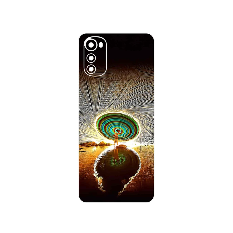 برچسب پوششی ماهوت مدل Night Light Fountain مناسب برای گوشی موبایل موتورولا Moto E32s