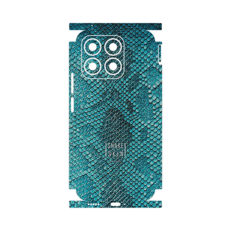 برچسب پوششی ماهوت مدل Blue Snake Skin-FullSkin مناسب برای گوشی موبایل آنر X8b