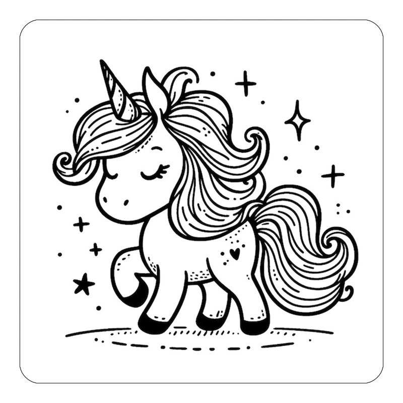 مگنت کاکتی طرح اسب تک شاخ و یونیکورن مدل mp31360