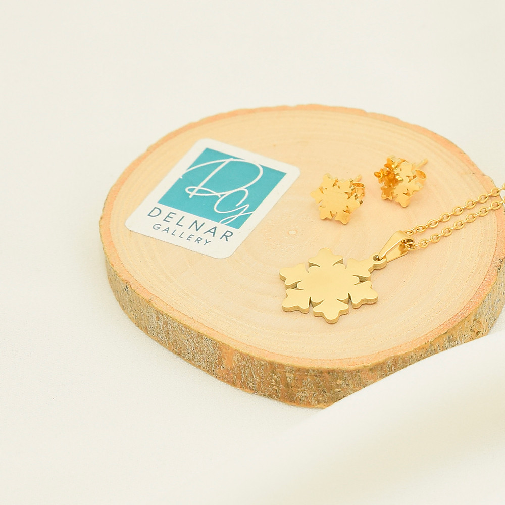 نیم ست زنانه دلنار گالری مدل دونه برف