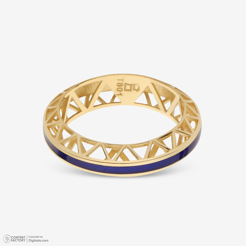 انگشتر طلا 18 عیار زنانه گلدم مدل R355017 - 8