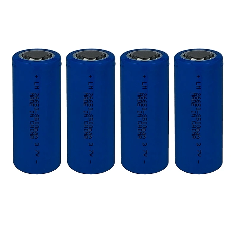 باتری لیتیوم یون قابل شارژ مدل LM-B26650 ظرفیت 3500 میلی آمپر ساعت بسته 4 عددی