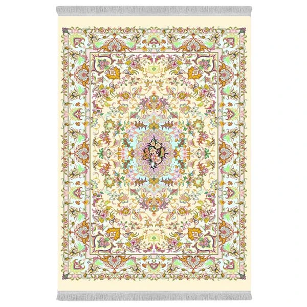 فرش پارچه‌ای دفه مدل فرشینه هازان مخمل طرح فانتزی کد 3316