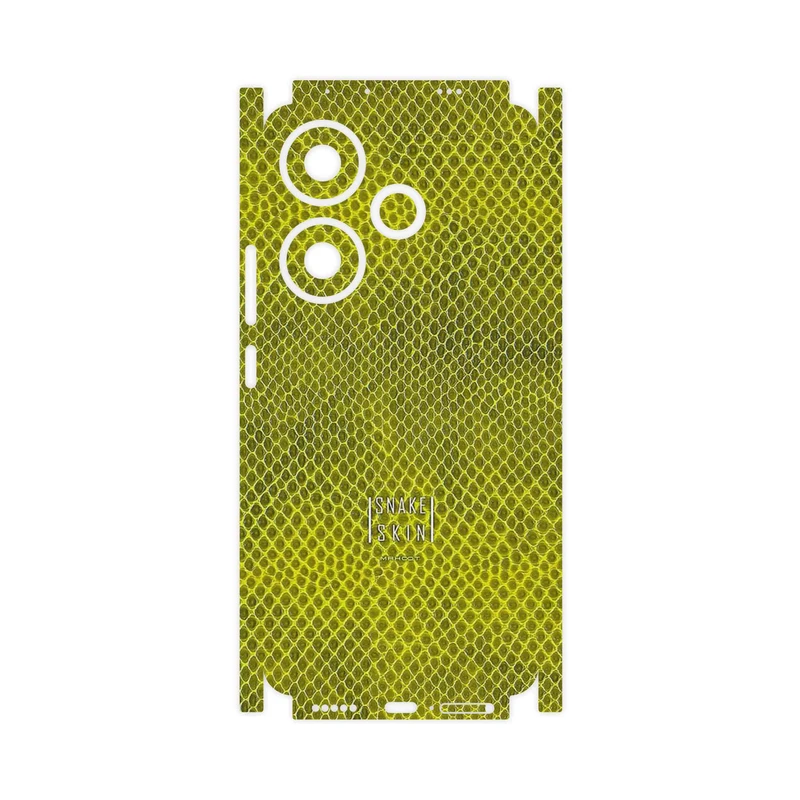 برچسب پوششی ماهوت مدل Yellow Snake Skin-FullSkin مناسب برای گوشی موبایل شیائومی Poco F6