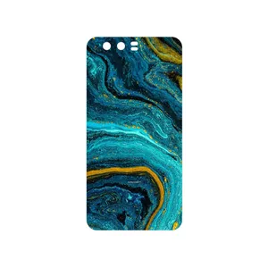 MAHOOT Turquoise marblewith golden streaks Cover Sticker for Honor 9