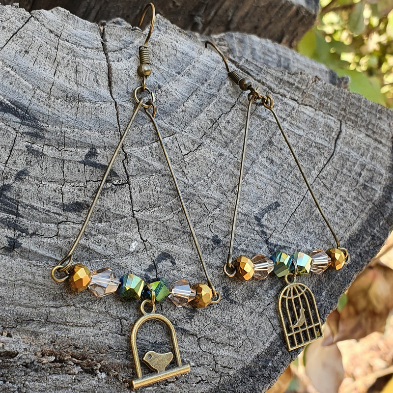 گوشواره دخترانه مدل مرغ آمین SM050