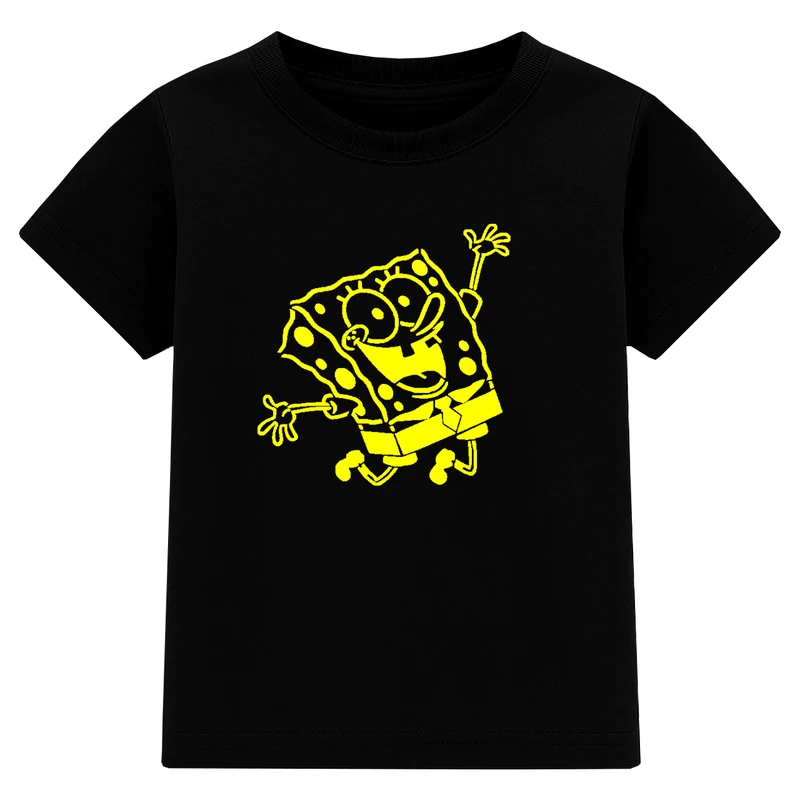 تی‌شرت آستین کوتاه پسرانه مدل A5 طرح باب اسفنجی