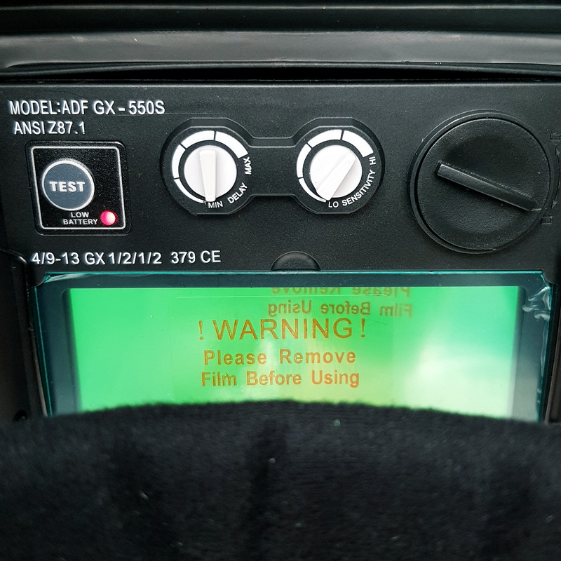 کلاه ایمنی جوشکاری ژرمن تک اینجینیرینگ مدل OPTI-GTE550S