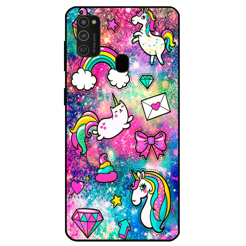 کاور مگافون طرح تک شاخ مدل 8155 مناسب برای گوشی موبایل سامسونگ Galaxy M21 / M30 S        