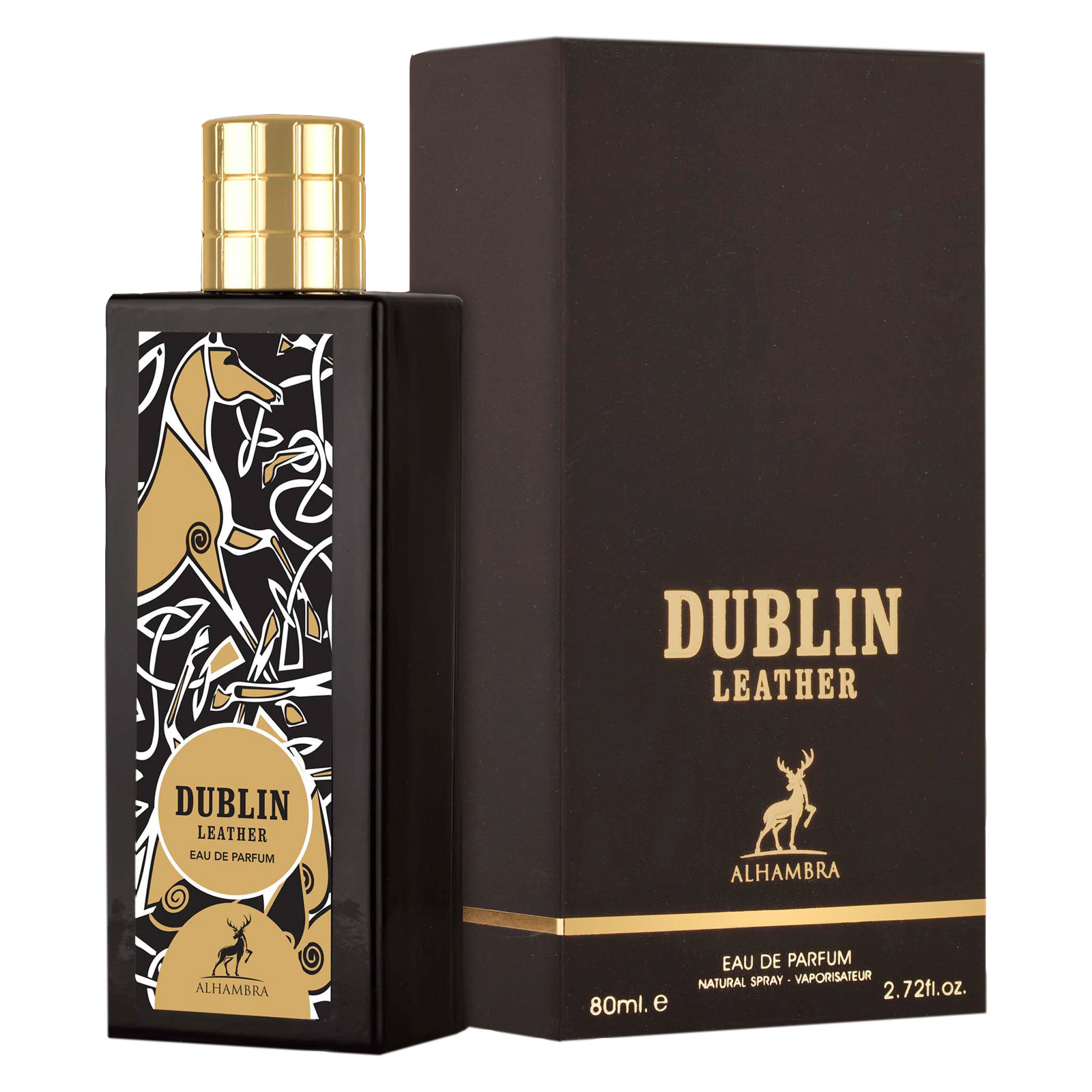 ادو پرفیوم الحمبرا مدل Dublin Leather حجم 80 میلی لیتر