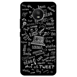 Megafone Social Media 1898 Cover For Motorola Moto E4 Plus