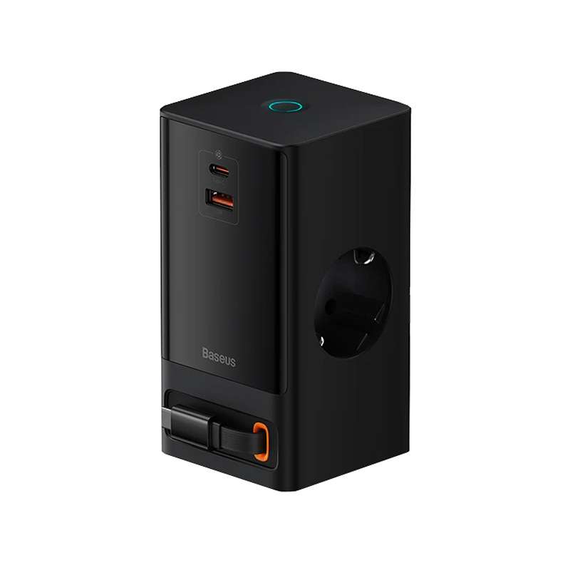 شارژر رومیزی 65 وات دو پورت بیسوس مدل CCGAN65-S2ACE