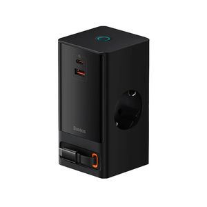 شارژر رومیزی 65 وات دو پورت بیسوس مدل CCGAN65-S2ACE