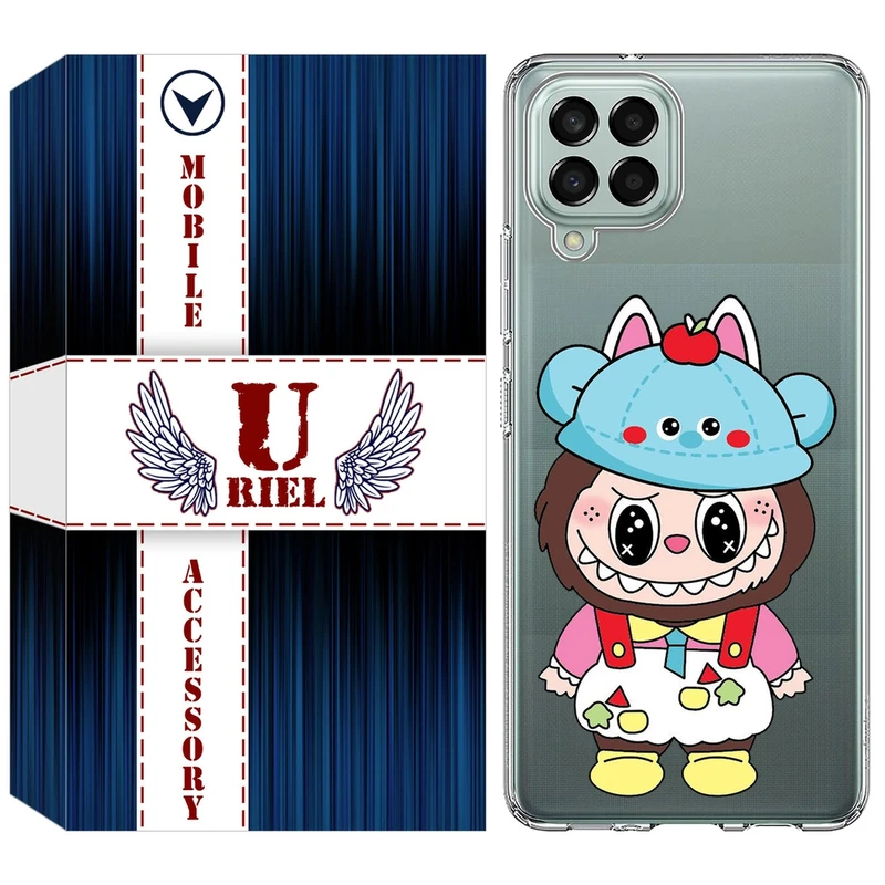 کاور یوریل مدل Clear کد 123 طرح لبوبو Labubu مناسب برای گوشی موبایل سامسونگ Galaxy M33