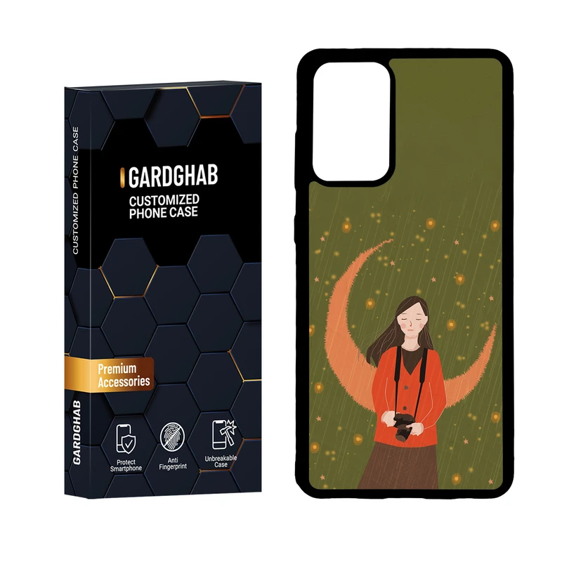 کاور گارد قاب مدل پشت گلس دخترانه مناسب برای گوشی موبایل سامسونگ Galaxy A72