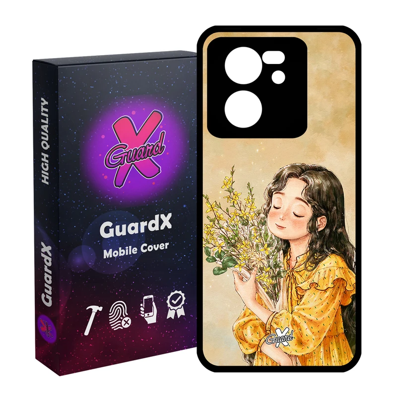 کاور گارد ایکس طرح دختر مدل Glass10232 مناسب برای گوشی موبایل شیائومی 13T/13T Pro/Redmi K60 Ultra