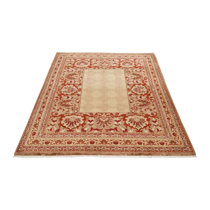 فرش دستباف شش و نیم متری سی پرشیا مدل 179738 زمینه شتری