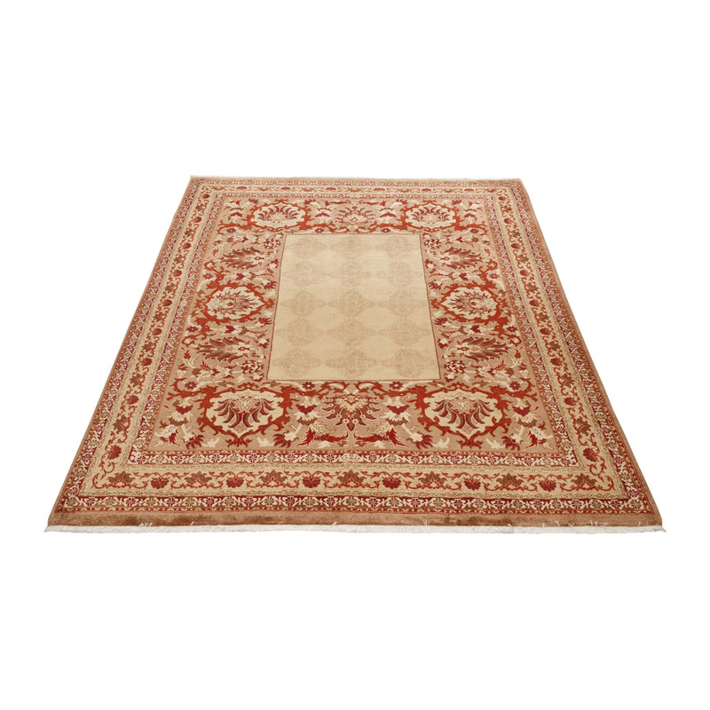 فرش دستباف شش و نیم متری سی پرشیا مدل 179738 زمینه شتری