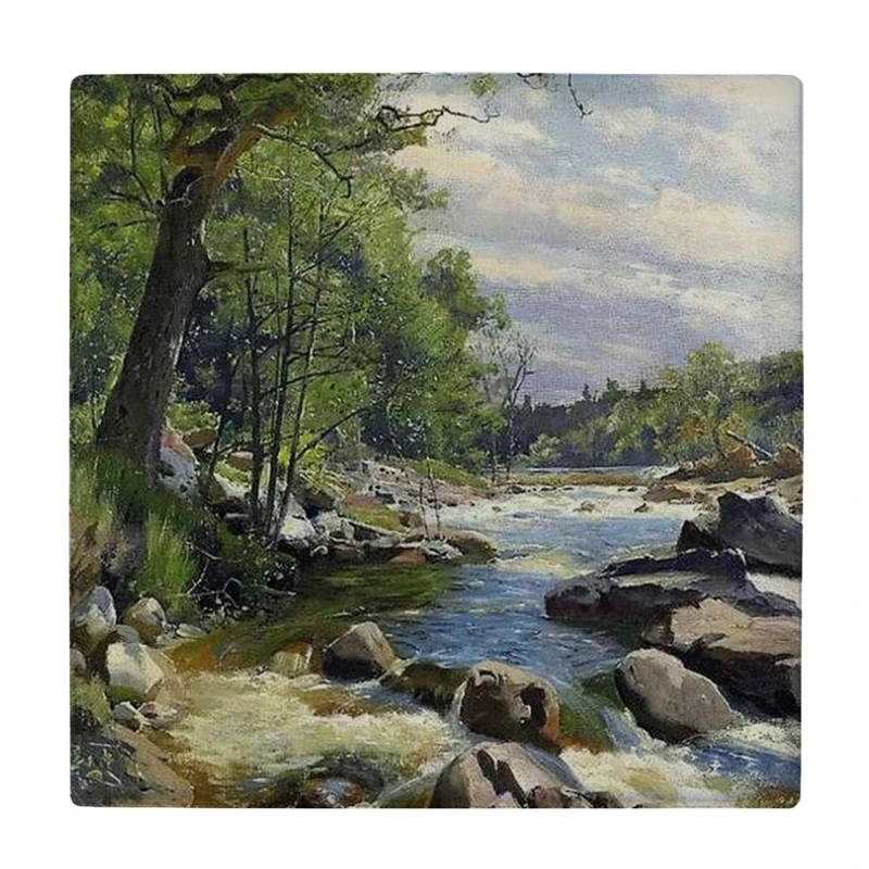  زیر لیوانی  طرح منظره کوهستانی کد    5928002_4703