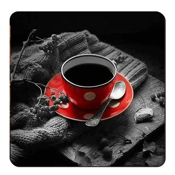  زیر لیوانی طرح فنجان قهوه کد nzl464