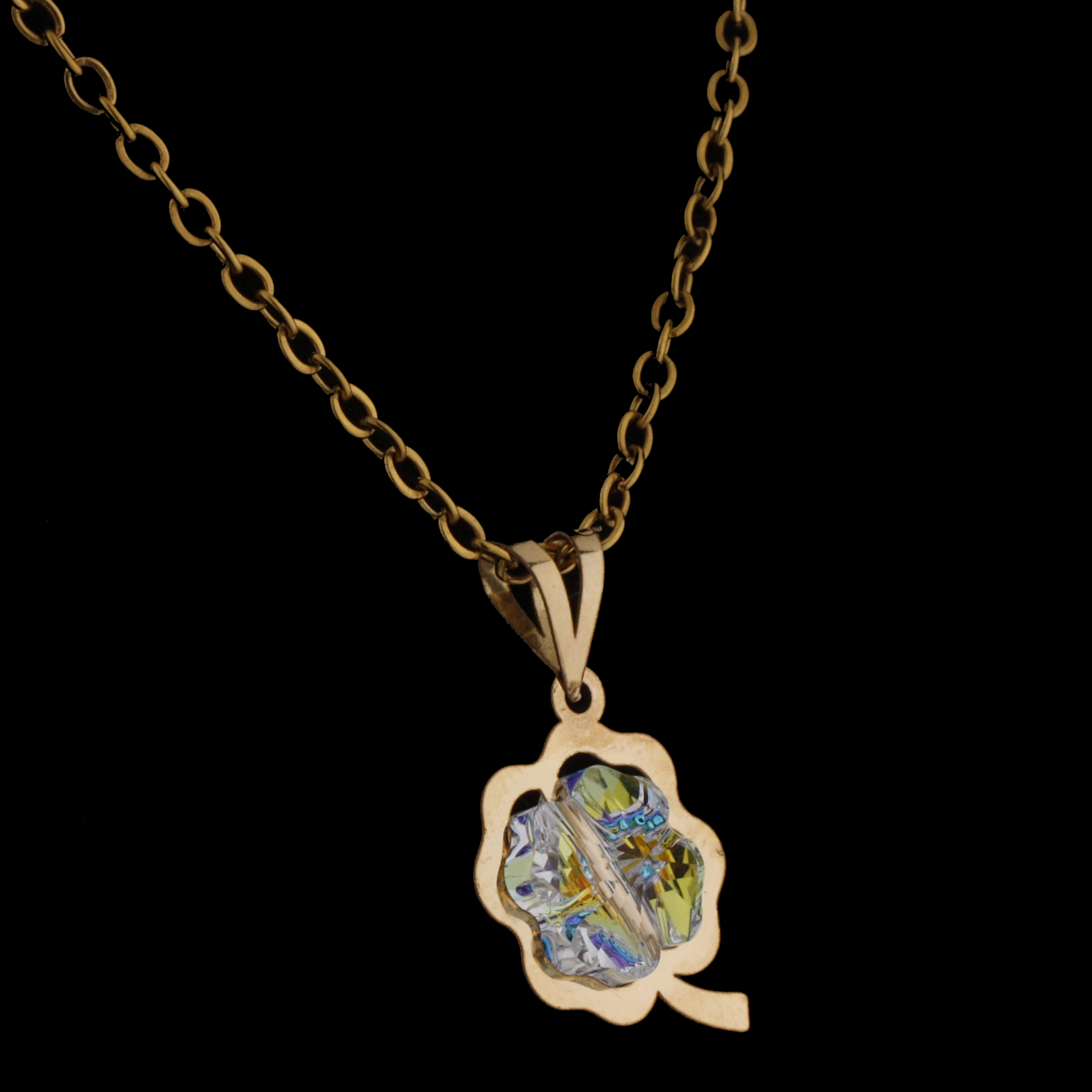 گردنبند طلا 18 عیار زنانه ناریا مدل شبدر