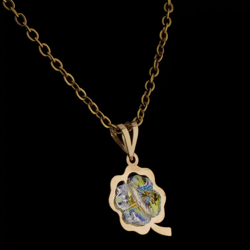 گردنبند طلا 18 عیار زنانه ناریا مدل شبدر