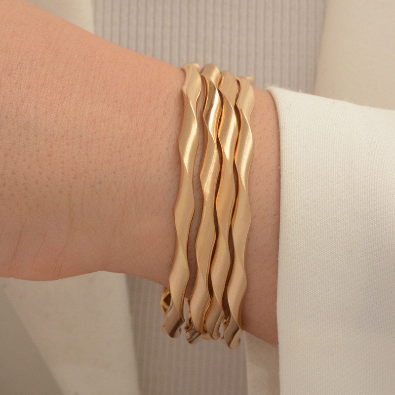 النگو طلا 18 عیار زنانه طلای مستجابی مدل مهین کد M3