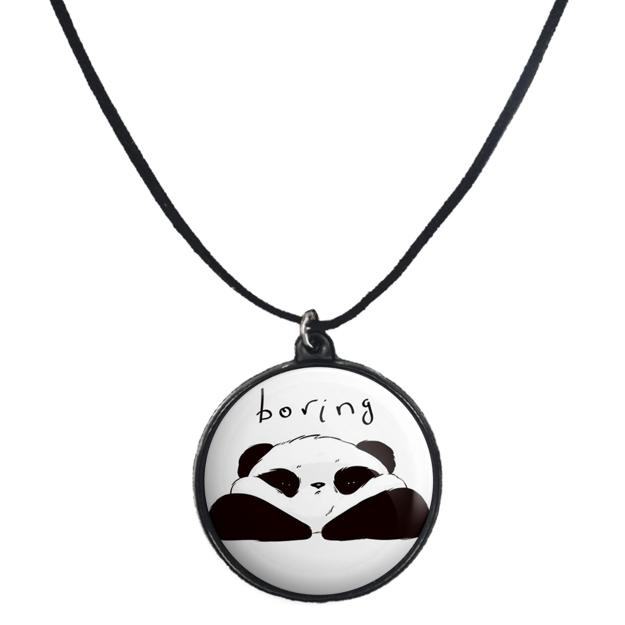 گردنبند پرمانه طرح خرس‌های کله‌فندقی کد pmb.10269 مدل دو طرفه