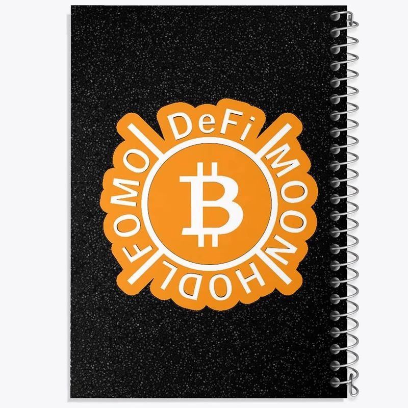 دفتر مشق 50 برگ خندالو مدل ارز دیجیتال بیت کوین  کد 10871