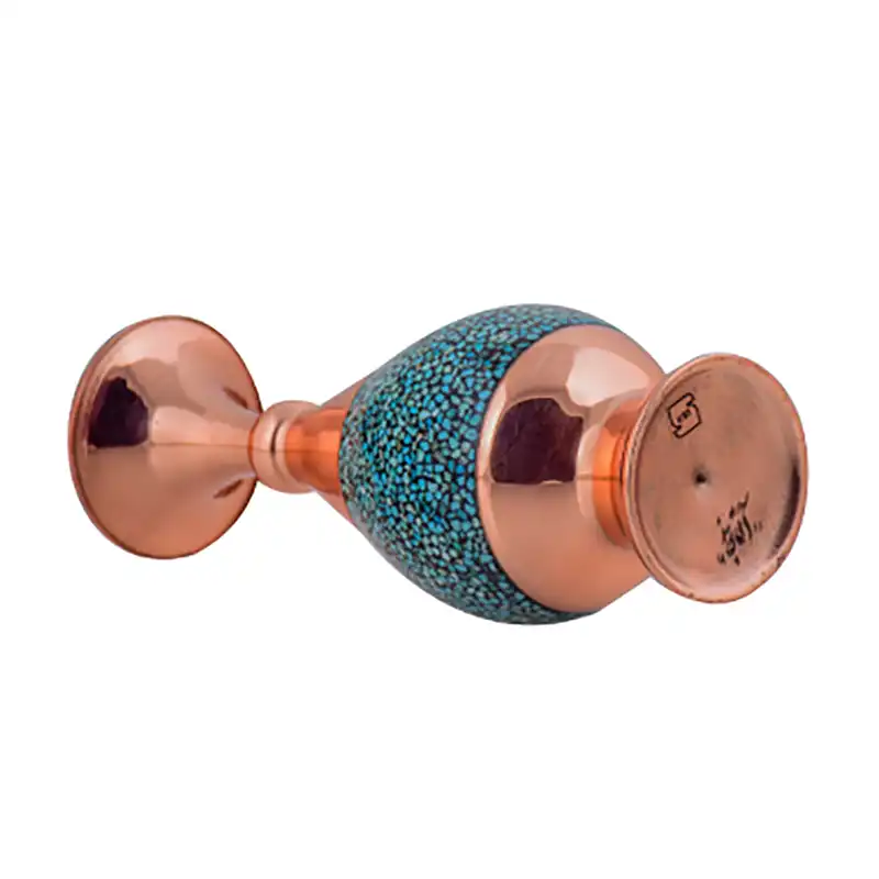 گلدان فیروزه کوبی آقاجانی مدل صراحی کد 20