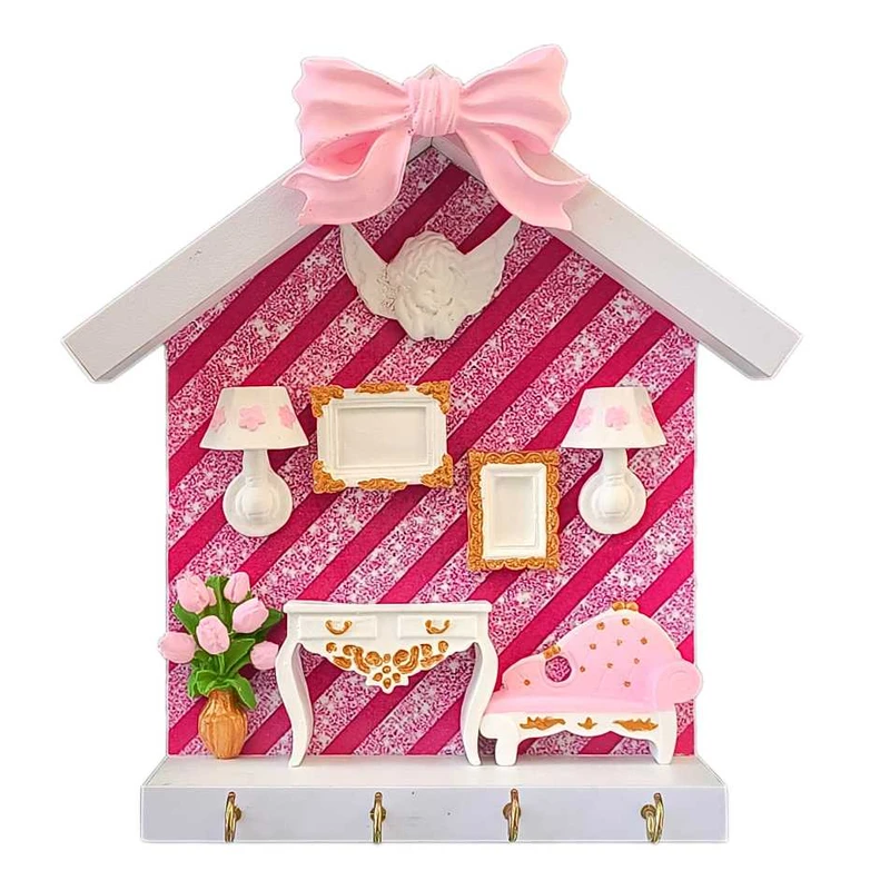 جاکلیدی دیواری چوبی مدل کج راه کد 1