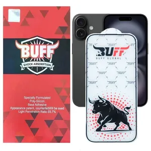 Buff Black Fighter Screen Protector for Apple iPhone 16/ 15/ 14 Pro