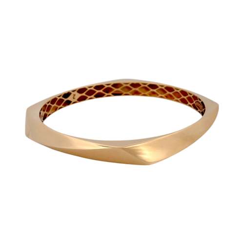 النگو طلا 18 عیار زنانه مدوپد مدل پیچک کد ZAR00102 سایز 2