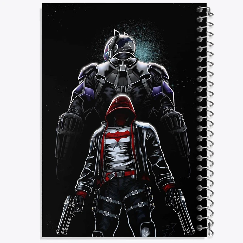 دفتر شطرنجی 50 برگ خندالو طرح بتمن شوالیه آرخام Batman Arkham knight کد 30305