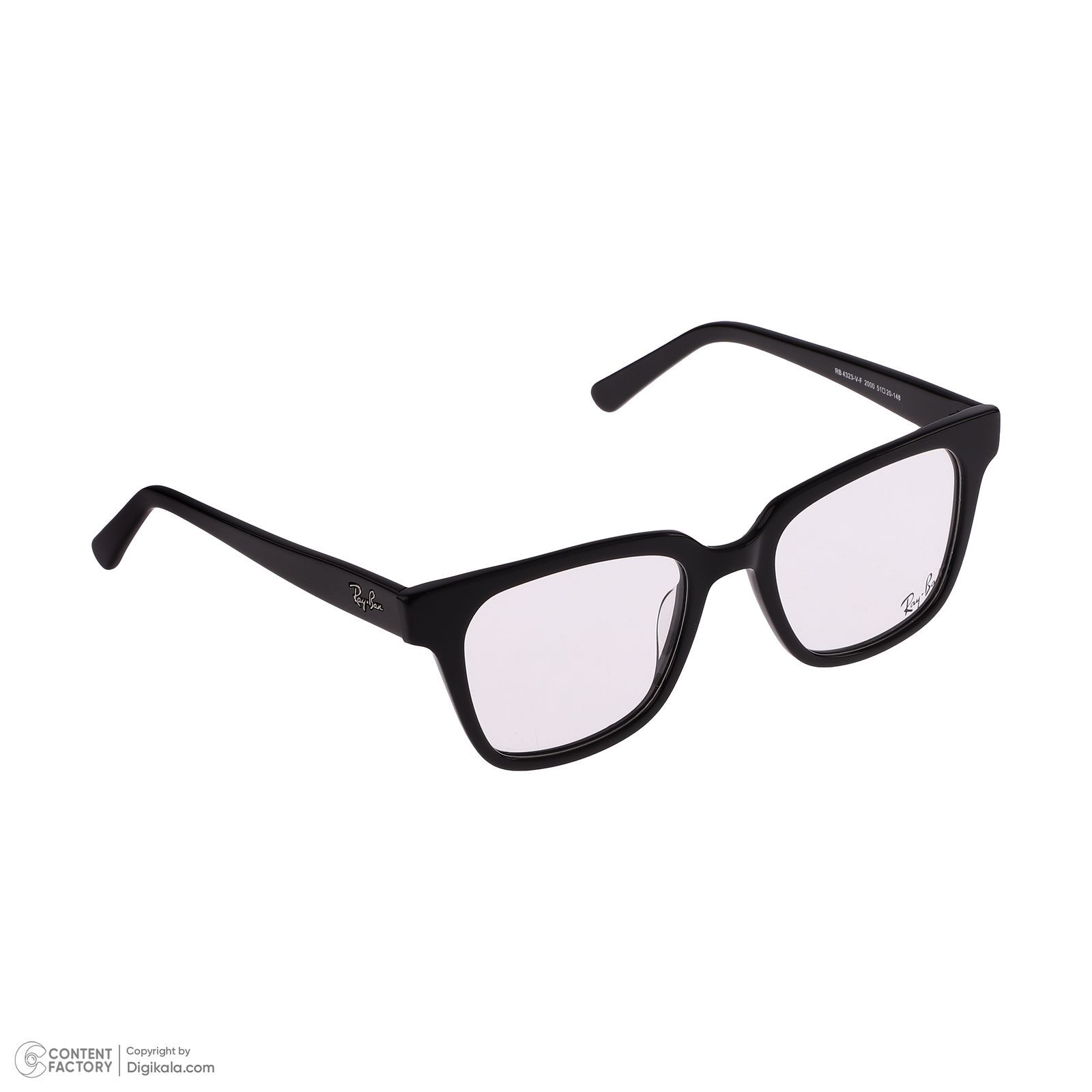فریم عینک طبی ویفرر (Wayfarer) ری بن مدل 0RB4323-V-F-2000 مناسب برای صورت مستطیل، مربع، قلب و بیضی -  - 4