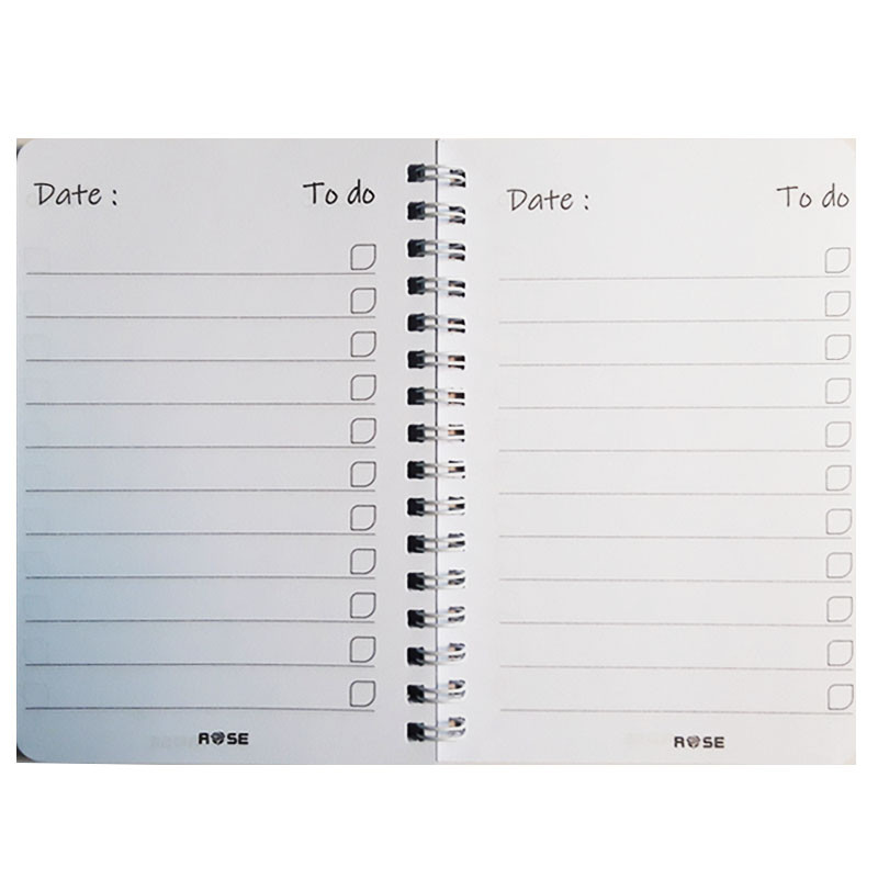 دفترچه یادداشت 60 برگ رز مدل TO DO LIST طرح برگها