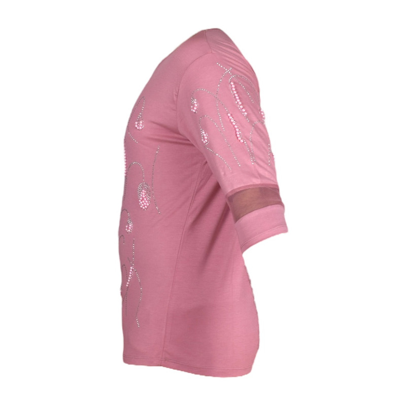 بلوز آستین سه ربع زنانه مدل آماندیس AM113