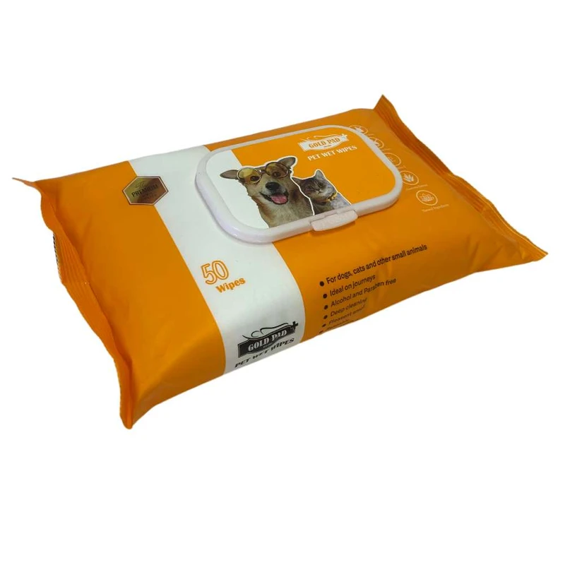 دستمال مرطوب حیوانات گلدپد آناپلاس کد Go بسته 50 عددی