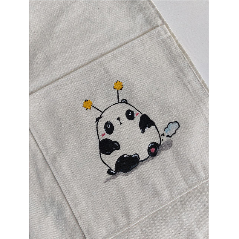 ساک خرید مدل جیب دار طرح خرس چاقالو