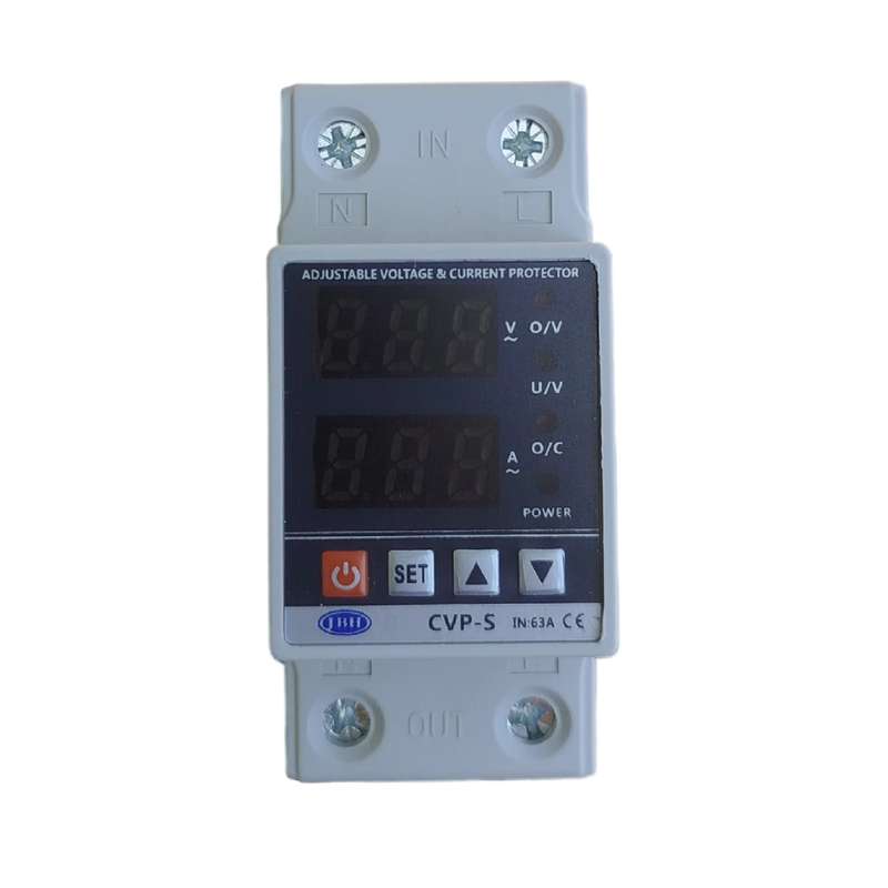 محافظ ولتاژ و جریان  تکفاز دیجیتال 63 آمپر جی بی اچ کد JBH/CVP-S/1PH/63A