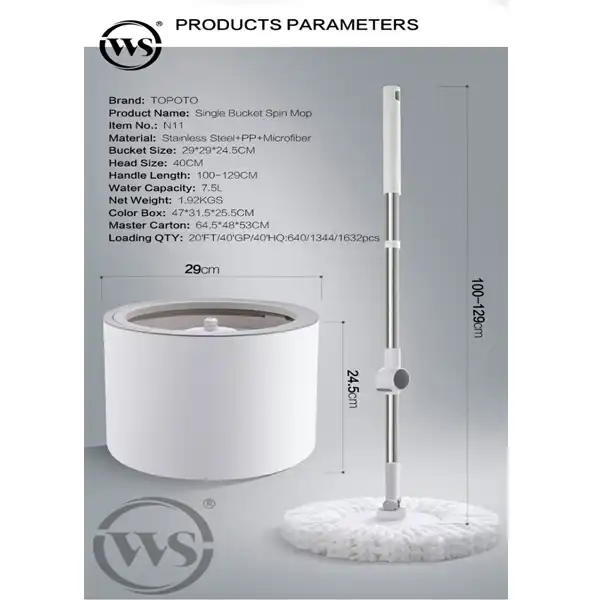 ست سطل و زمین شوی مدل ws کد N11