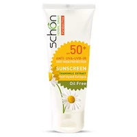 کرم ضد آفتاب بدون رنگ شون SPF 50 مدل chamomile extract &zwnj;مناسب پوست&zwnj;های چرب حجم 50 میلی&zwnj;لیتر